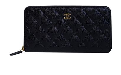 Chanel Classic Long Zipped Wallet, front view